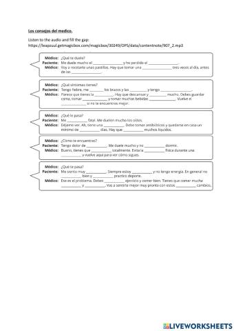 Consejos del médico