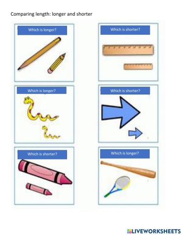 Length: longer and shorter