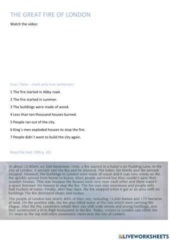 The Great fire of London