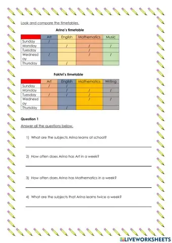 Writing reading worksheet 4 ukm