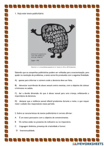 Anúncio Publicitário