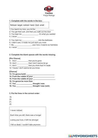 Song of The Month- Elem.