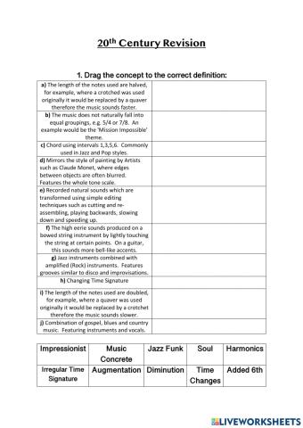 Higher Music 20th Century Revision 1