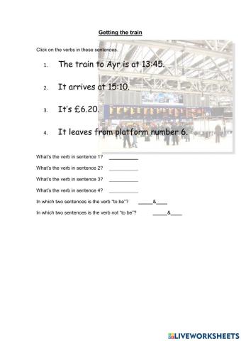 Asking Questions about Trains