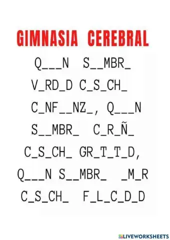 Gimnasia cerebral