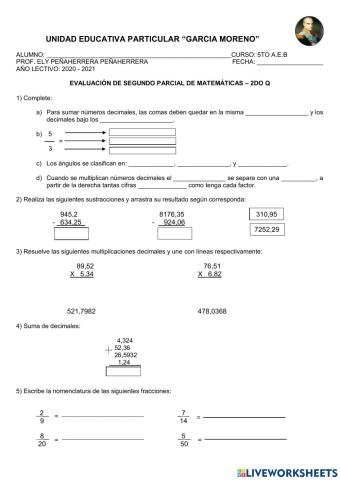 Evaluación-5to-Matemáticas