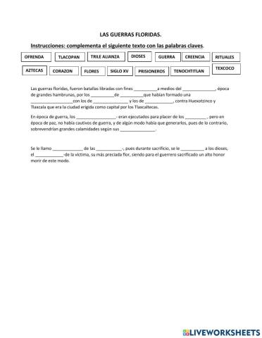 Las guerras floridas