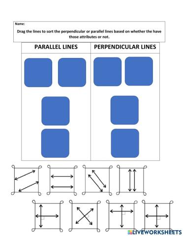Sorting Parallel-Perpendicular Lines