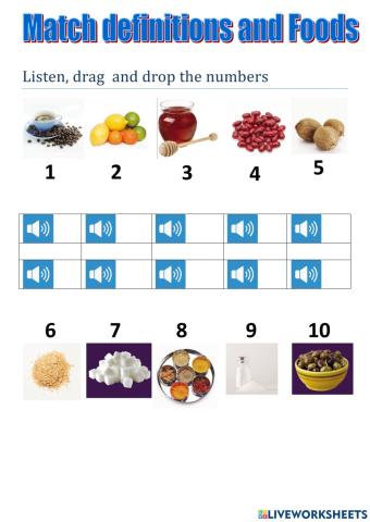 Listen to the definitions and choose food tiger 6 macmillan