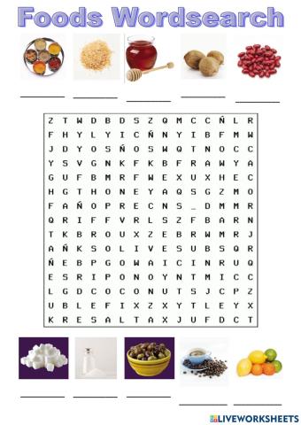 Food wordsearch tiger 6 macmillan