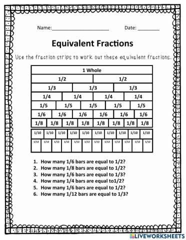 Fraction Strips