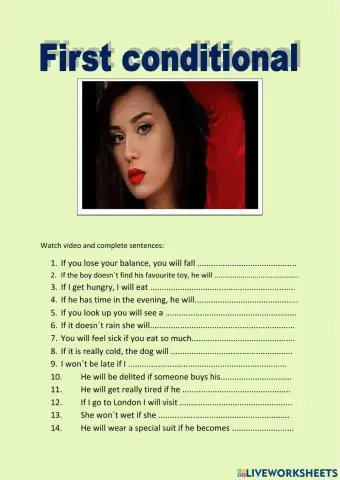 First conditional with video