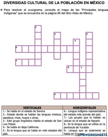 Diversidad cultural de la población en méxico