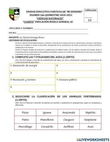 Ciencias ac quimestre 2
