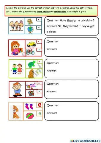 Has got and Have got question form