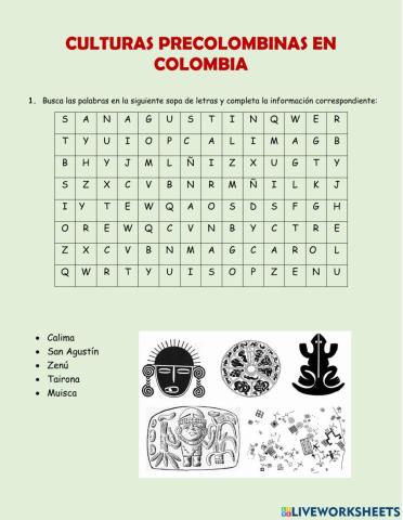 Culturas precolombinas en colombia