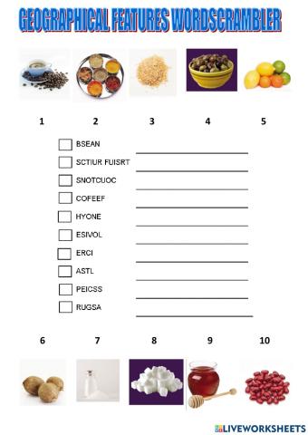 Unscramble, drag and drop food tiger 6 macmillan