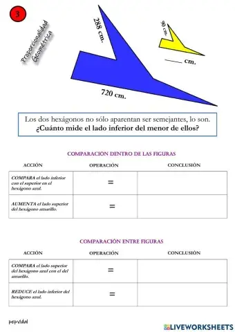 Proporcionalidad geométrica 3