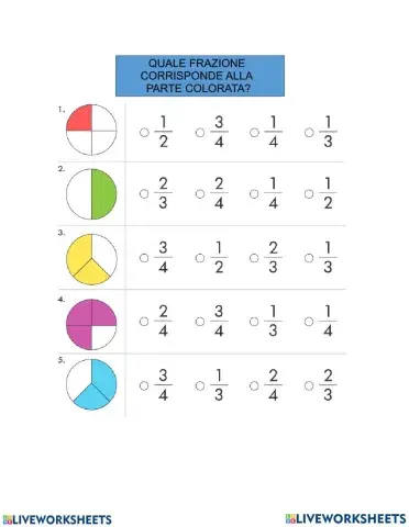 Trova la frazione corretta