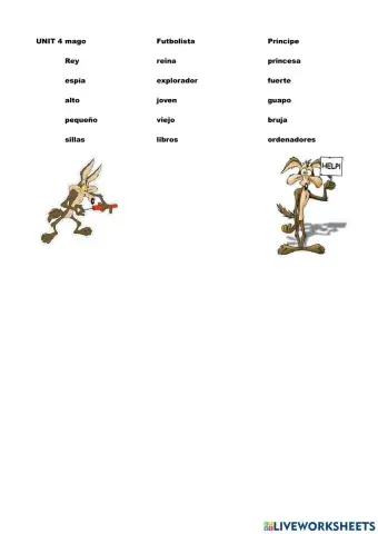 Vocabulario 4