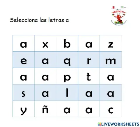 Letra a