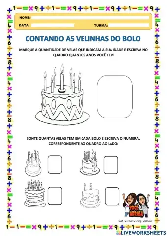 Contando as Velinhas do Bolo
