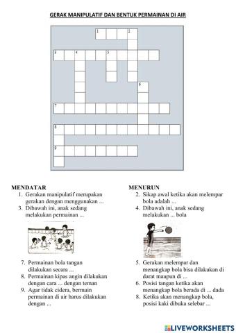 Gerakan manipulatif dan kegiatan di air