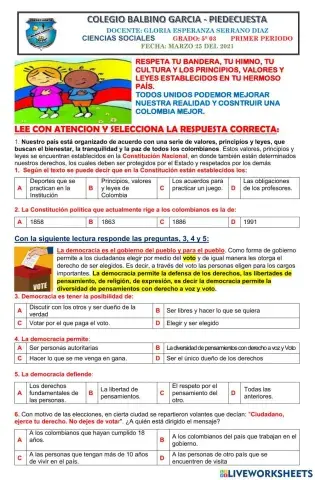 Evaluacion de ciencias sociales
