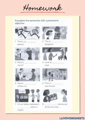 Possessives and family