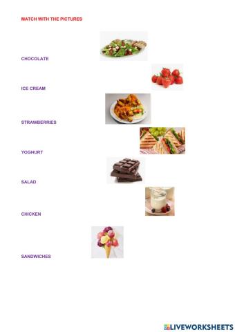 Match with the pictures