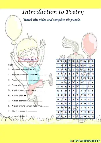 Introduction to poetry