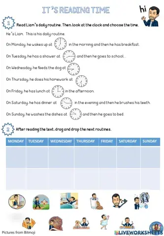 Daily routine and time