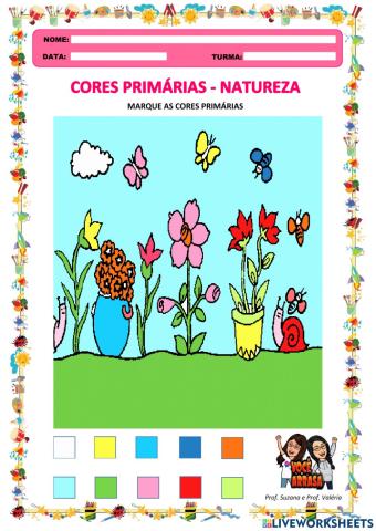 Cores Primárias - Natureza