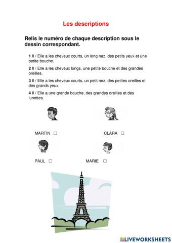Les descriptions