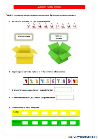 Números pares e impares