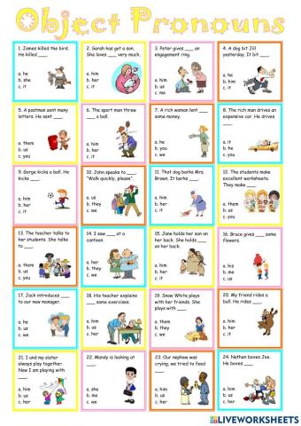 Object pronouns