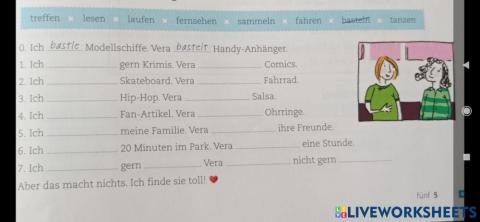 Konjugation der Verben