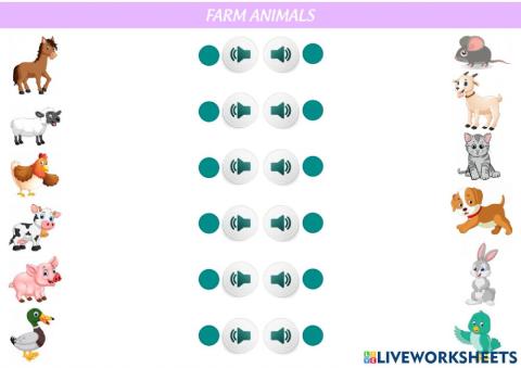 FARM ANIMALS match