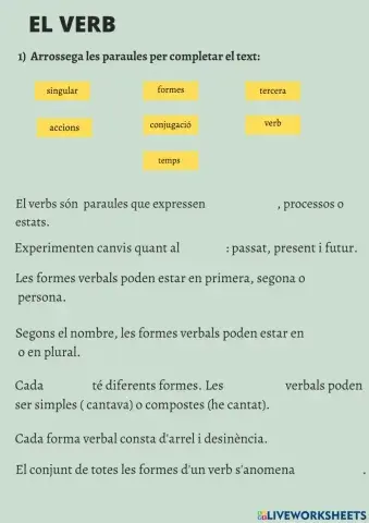 El verb (Què és?)