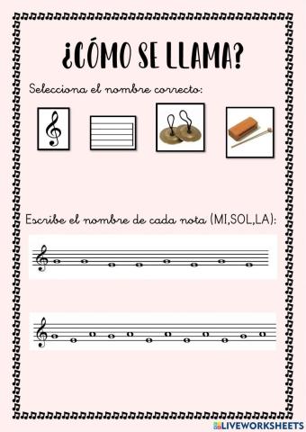 Conceptos musicales primero primaria