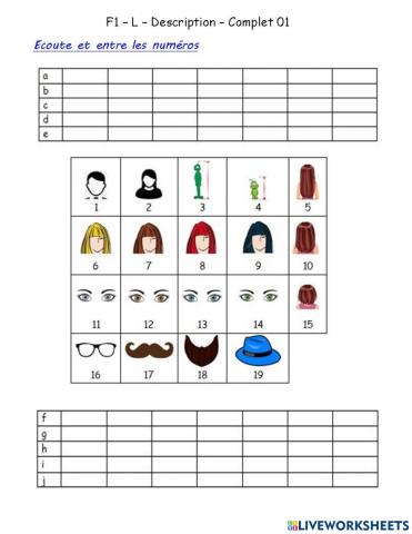 F1 - L - Description - Complet - Numérote 01