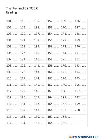 TOEIC Reading P.T. 1