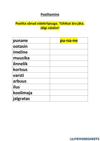 Poolitamine