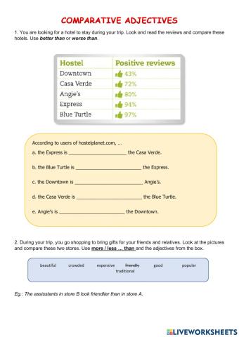 Comparative adjectives