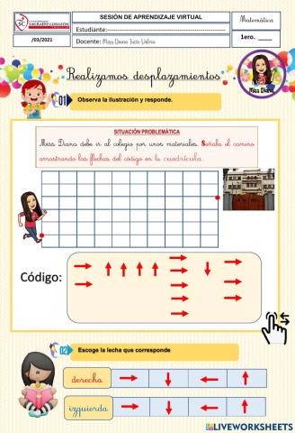 Realizamos desplazamientos