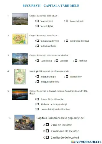 București - Capitala țării mele