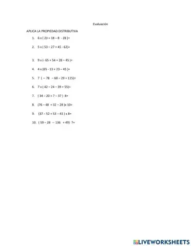 Propiedad distributiva