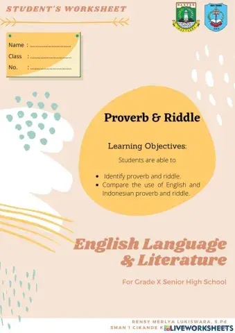 Interactive Student Worksheet