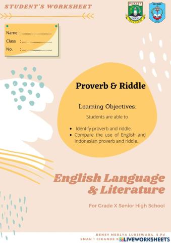 Interactive Student Worksheet