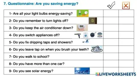 Unit 8 saving energy